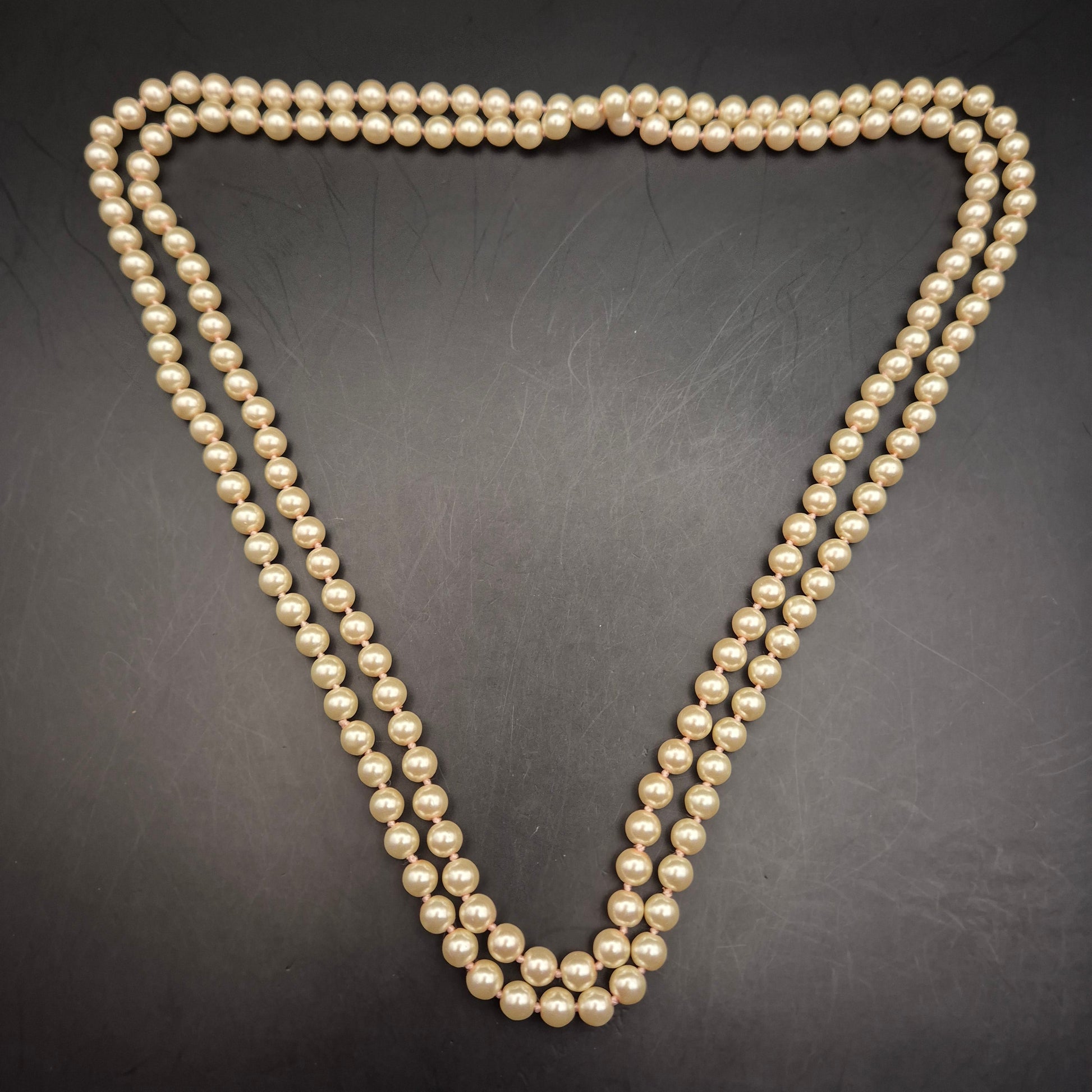 Elegante Vintage Doppel Perlenkette - Zeitloser Klassiker für Damen - Bild 5