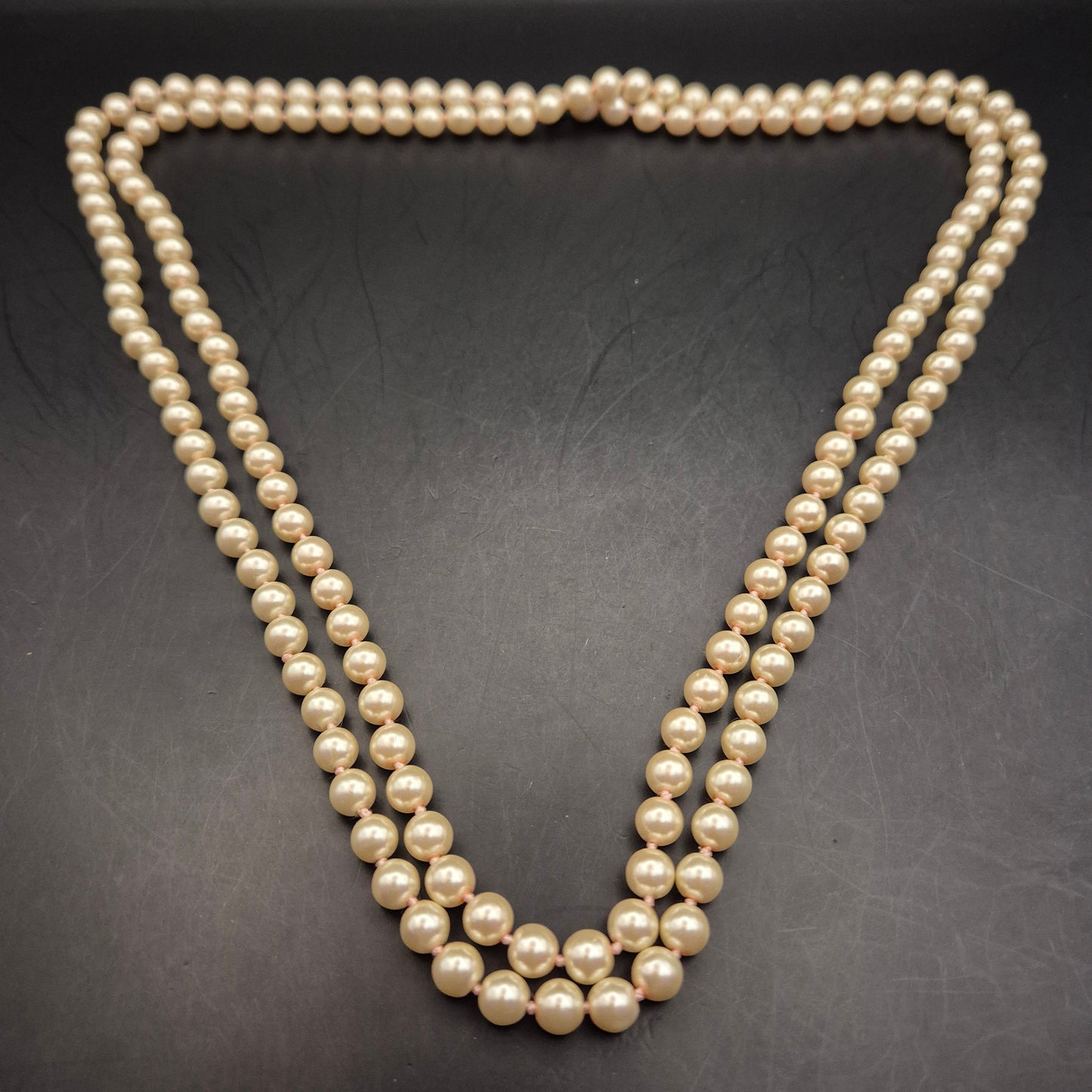 Elegante Vintage Doppel Perlenkette - Zeitloser Klassiker für Damen - Bild 6