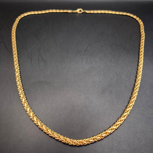 Elegante Königskette Goldfarben Unisex Vintage Schmuck