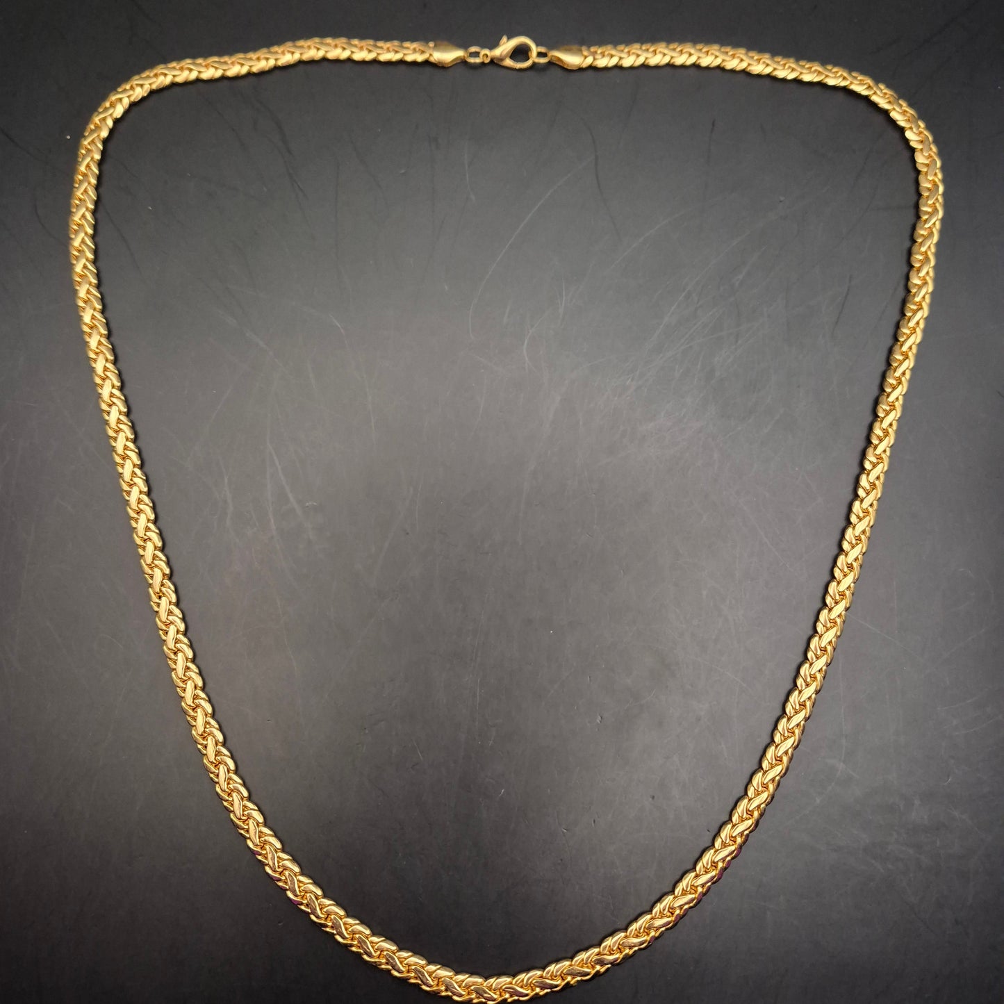 Elegante Königskette Goldfarben Unisex Vintage Schmuck - Bild 2