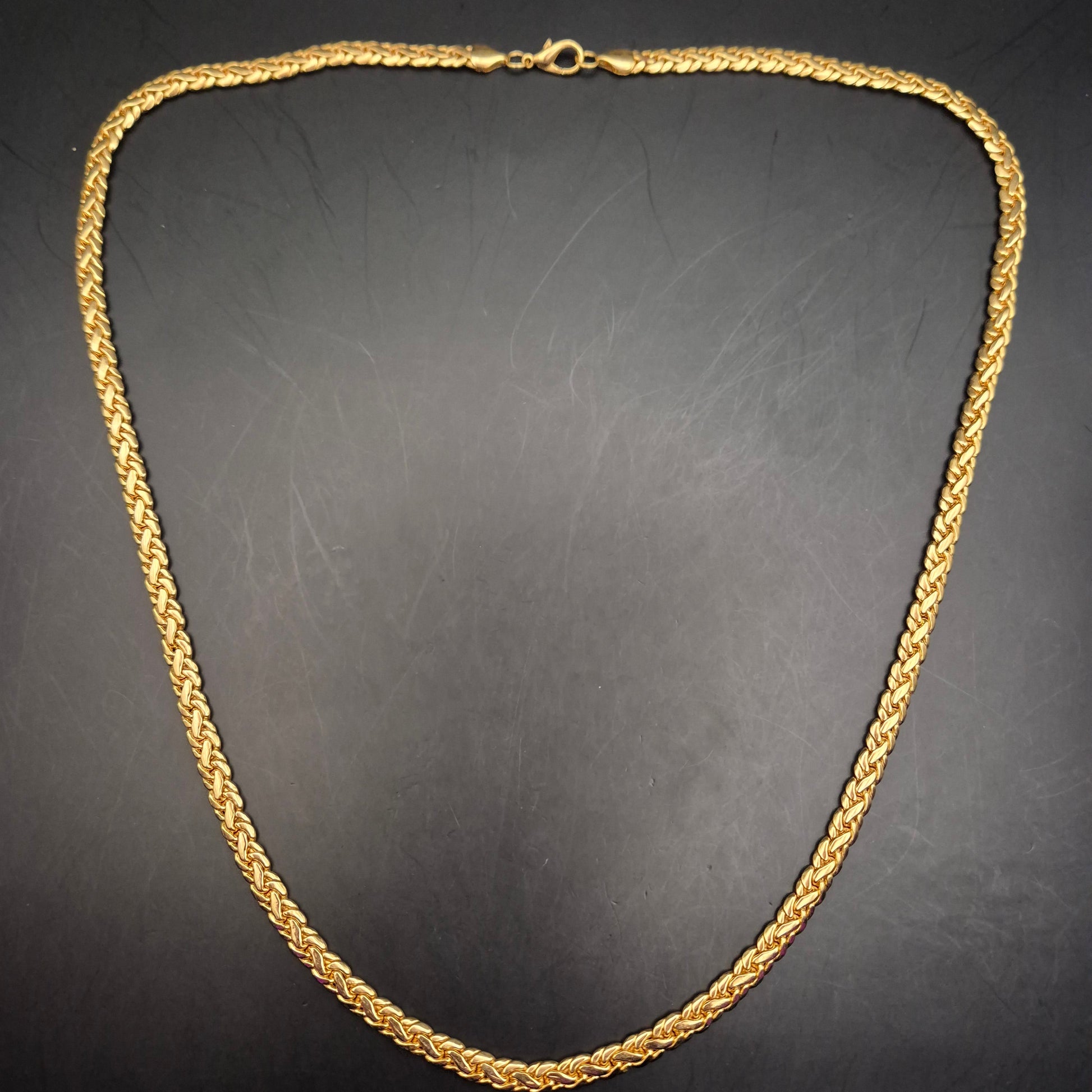 Elegante Königskette Goldfarben Unisex Vintage Schmuck - Bild 2