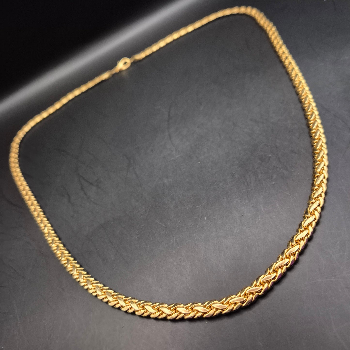 Elegante Königskette Goldfarben Unisex Vintage Schmuck - Bild 3