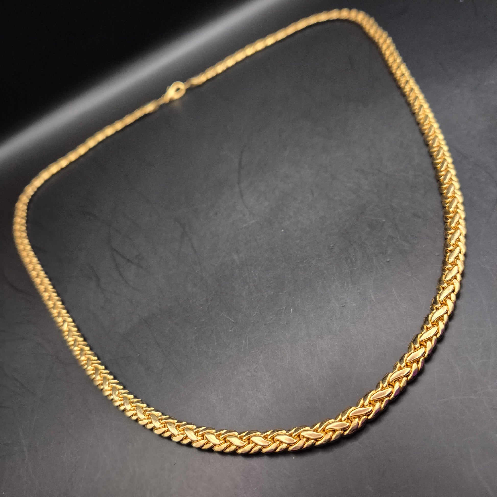 Elegante Königskette Goldfarben Unisex Vintage Schmuck - Bild 3