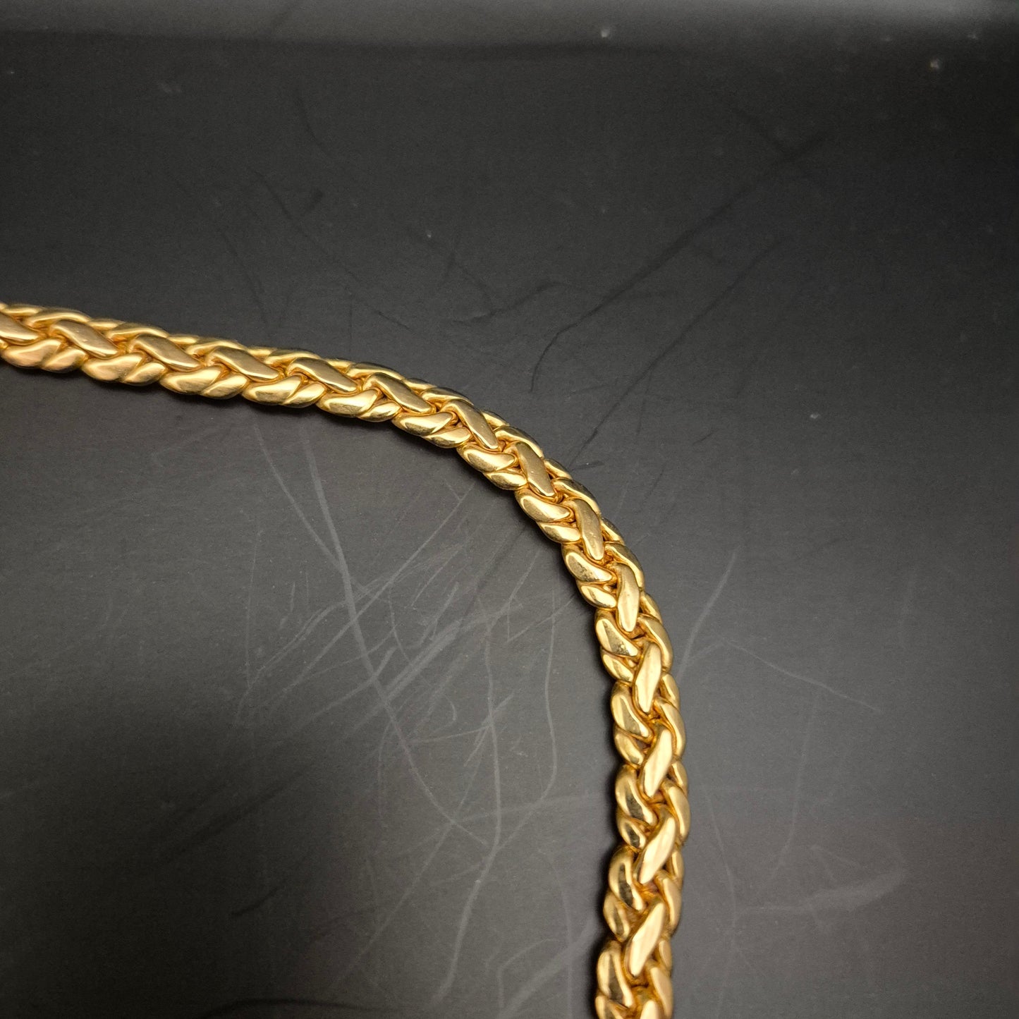 Elegante Königskette Goldfarben Unisex Vintage Schmuck - Bild 4