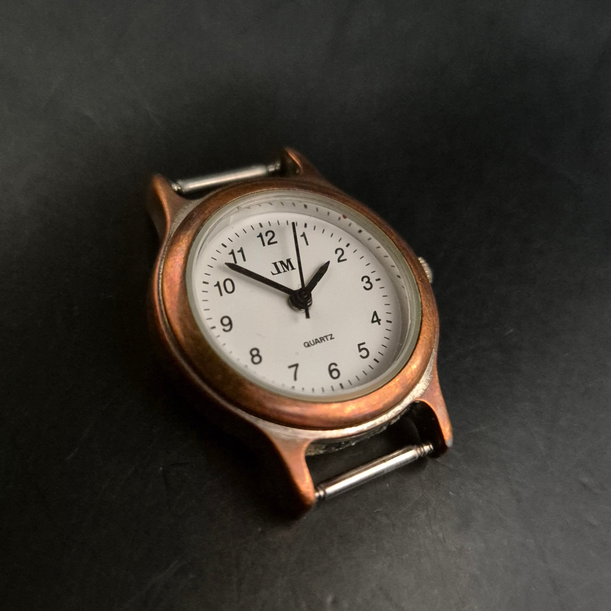 Vintage JM Quartz Damen Uhrengehäuse, kupferfarben - Bild 3