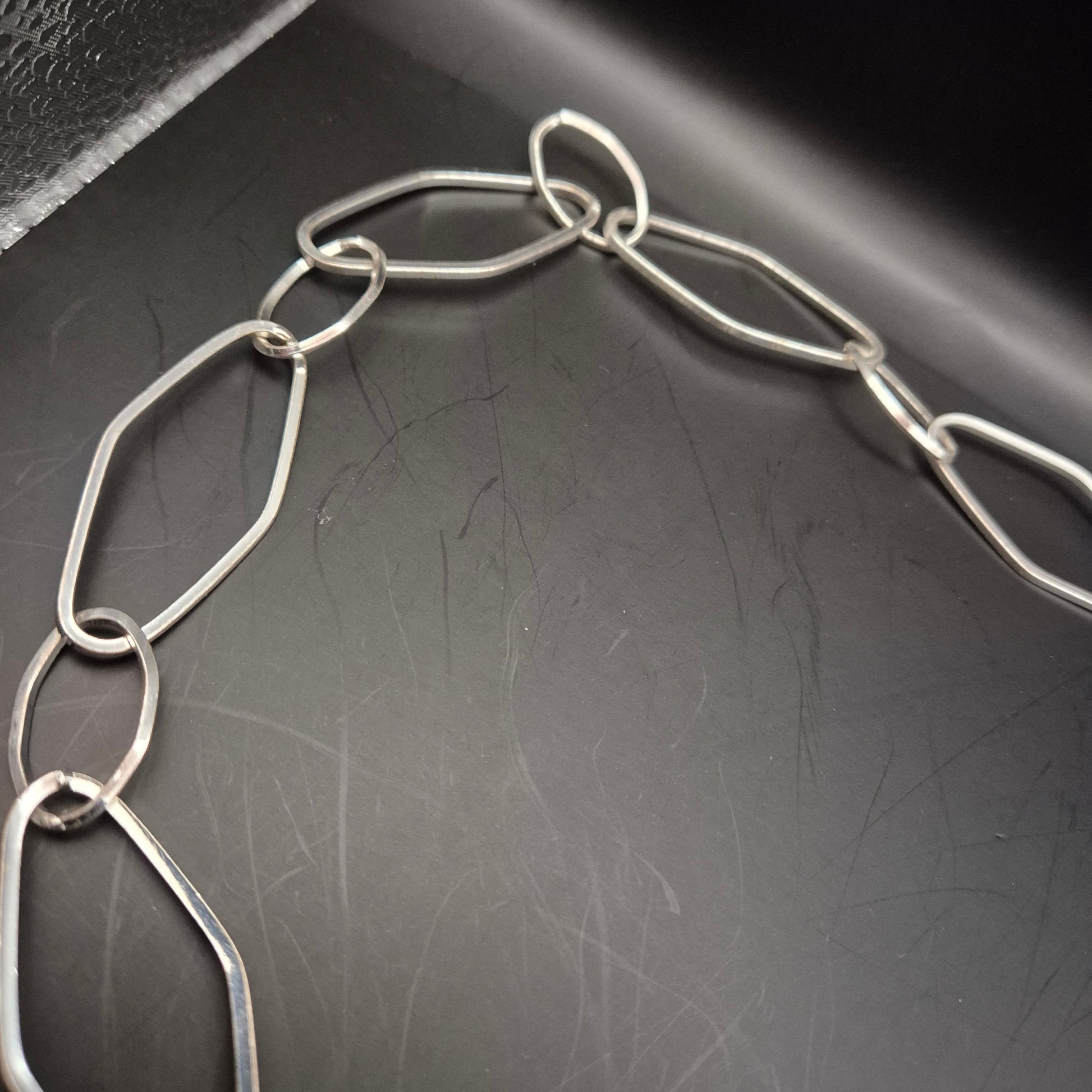 Elegante 925 Sterling Silberkette mit blaugrünem Glasanhänger - Bild 6