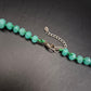 Elegante Vintage Halskette mit facettierten grünen Aventurin-Perlen - Bild 6