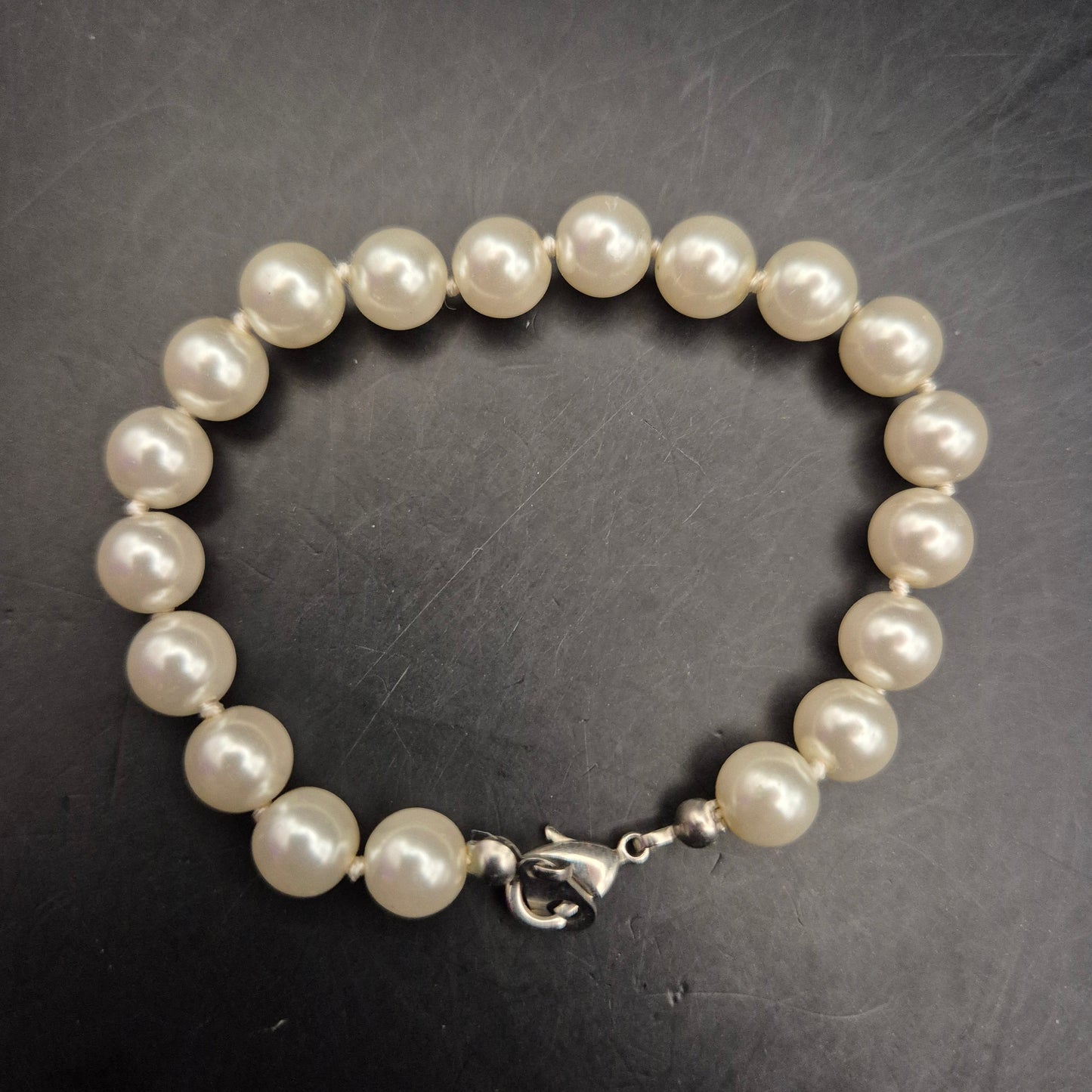 Elegantes Vintage Perlenarmband mit Karabinerverschluss - Bild 3