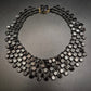 Elegante Vintage Collier Kette Schwarz mit schimmerndem Glanz - Bild 2
