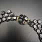 Elegante Vintage Collier Kette Schwarz mit schimmerndem Glanz - Bild 4