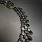 Elegante Vintage Collier Kette Schwarz mit schimmerndem Glanz - Bild 5