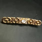 Elegante Vintage Brosche Goldfarben mit funkelnden Strasssteinen - Bild 3