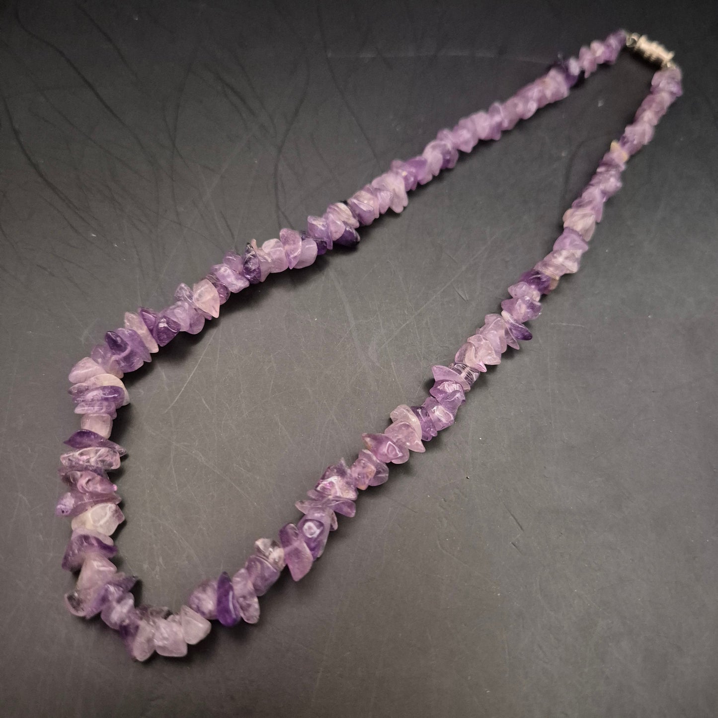 Vintage Amethyst Splitterkette – Natürliche Eleganz in Lila - Bild 6