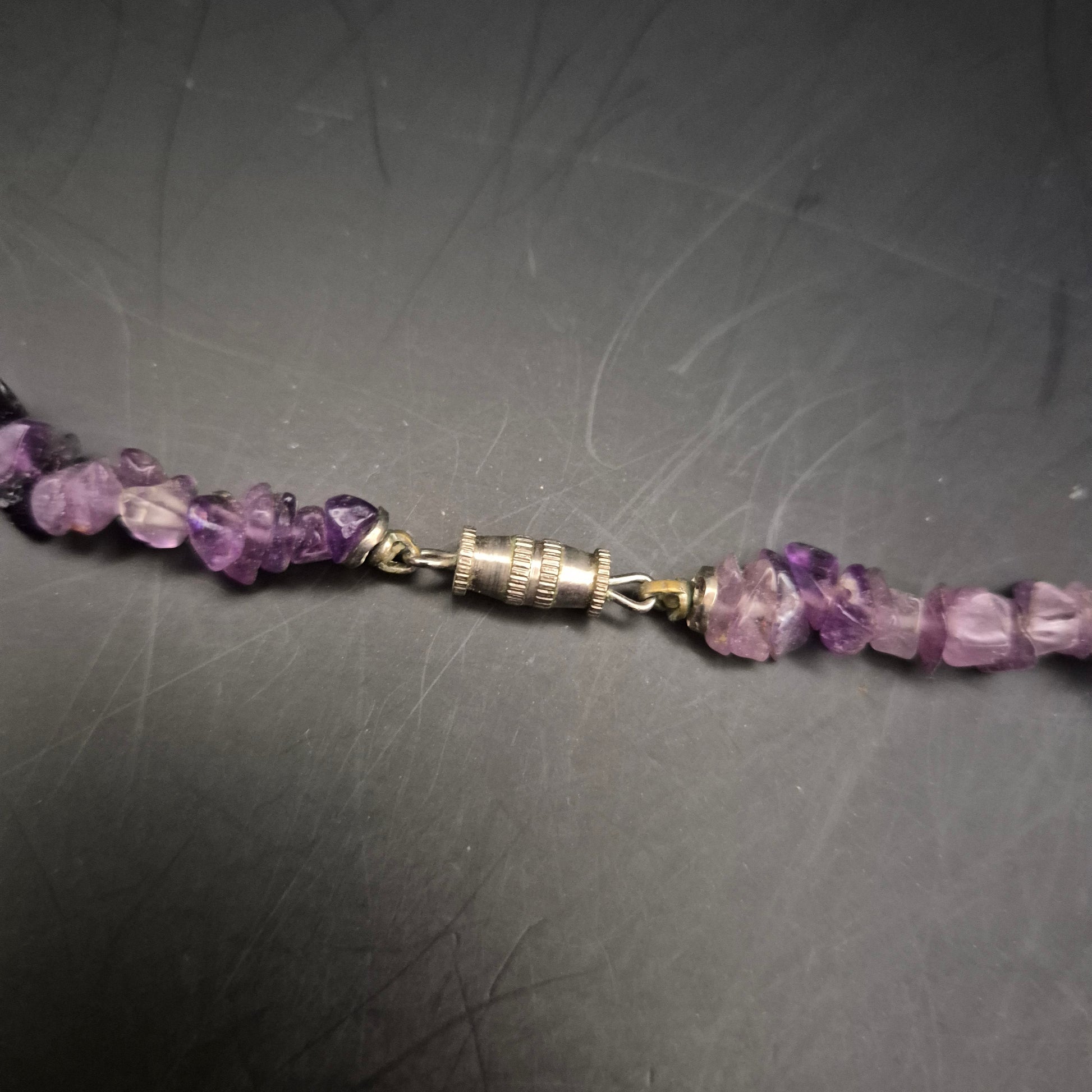 Vintage Amethyst Splitterkette – Natürlicher Lila Edelsteinschmuck - Bild 6