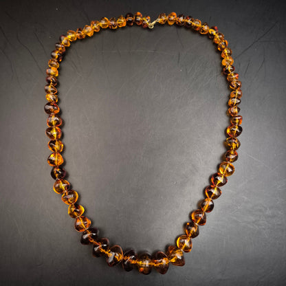 Vintage Bernstein Kette – Warme Naturfarben & Einzigartiger Charme