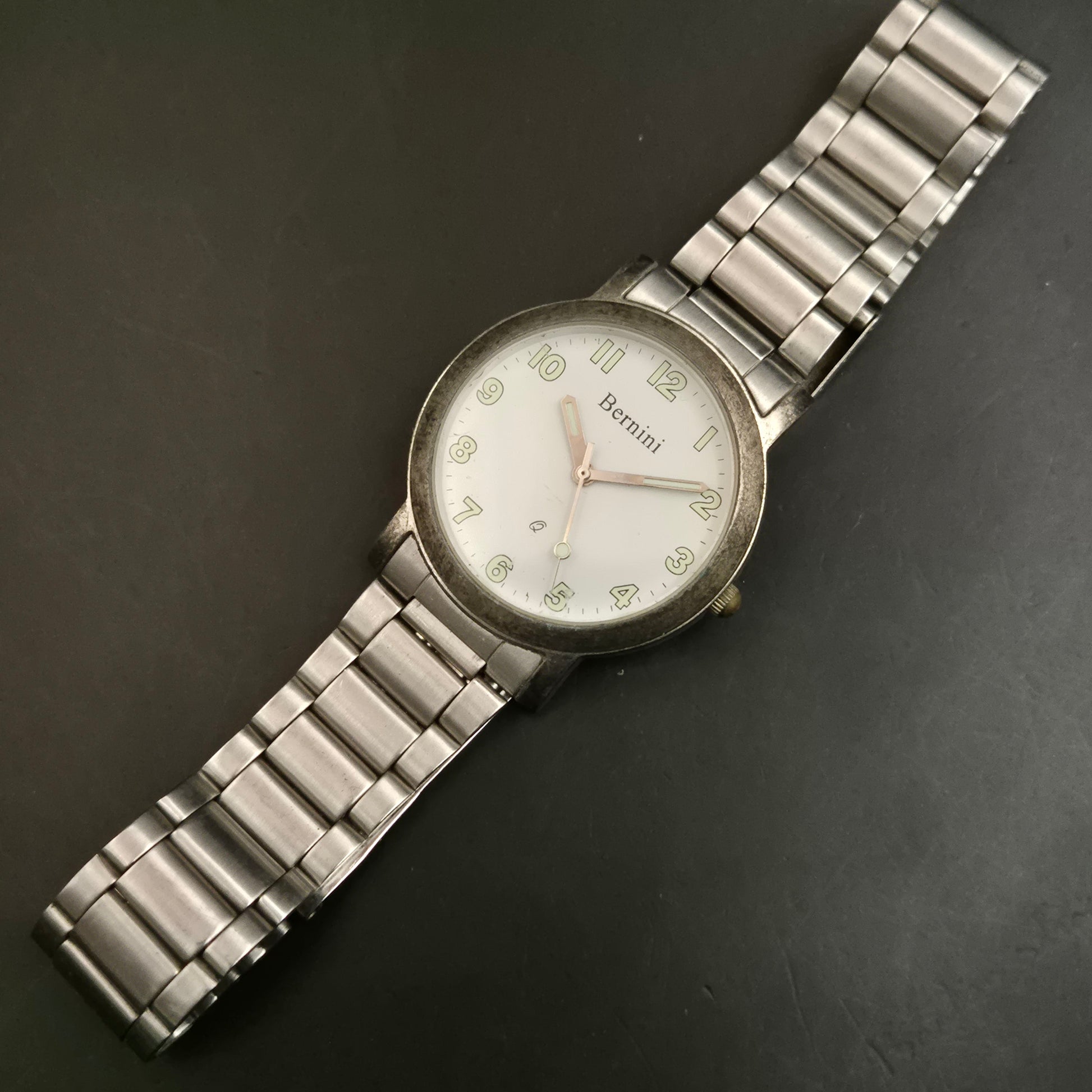 Bernini Vintage Quarzuhr mit Edelstahlarmband – Unisex - Bild 3