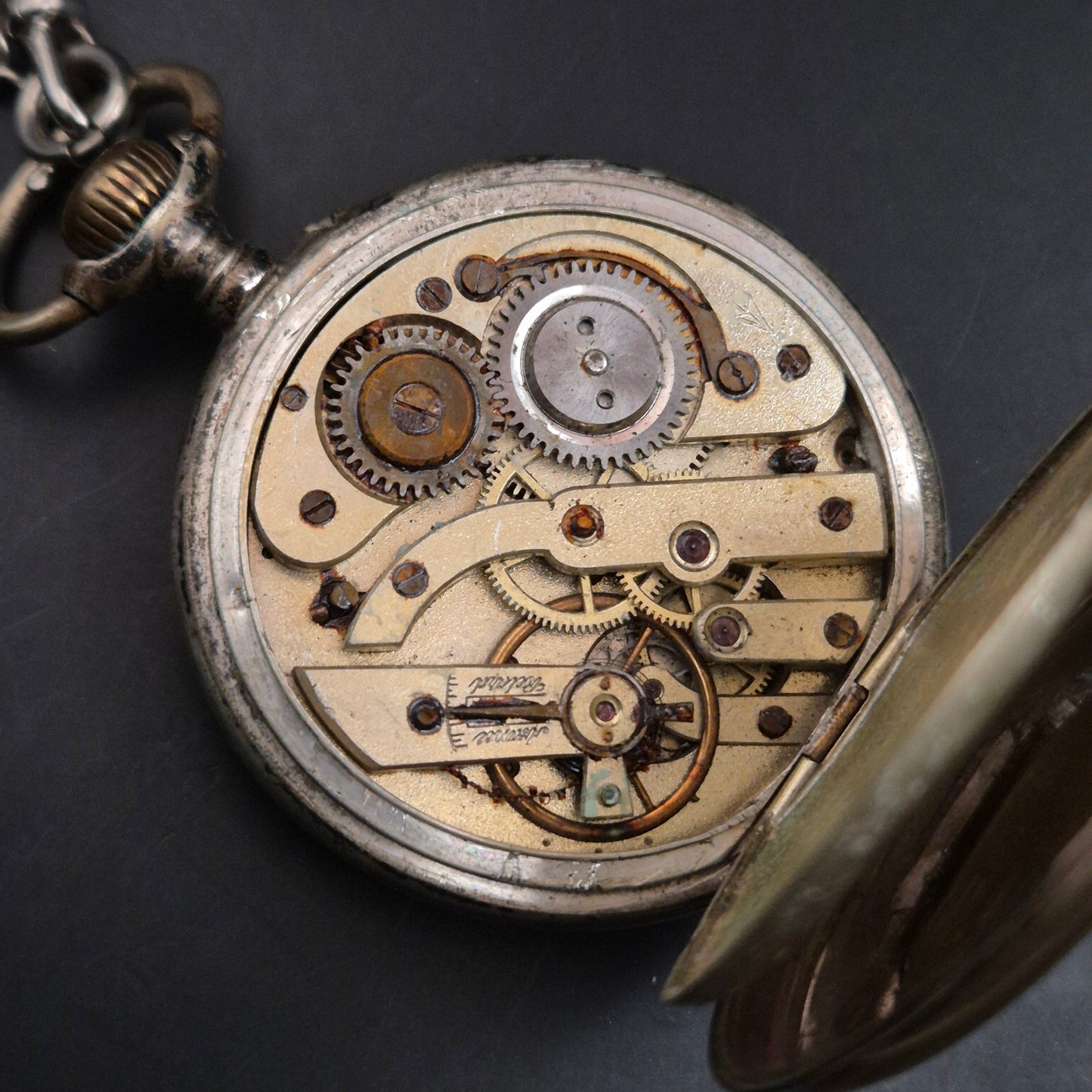 Vintage Taschenuhr Defekt f
r Ersatzteile/Reparatur | FES4753 - Bild 12