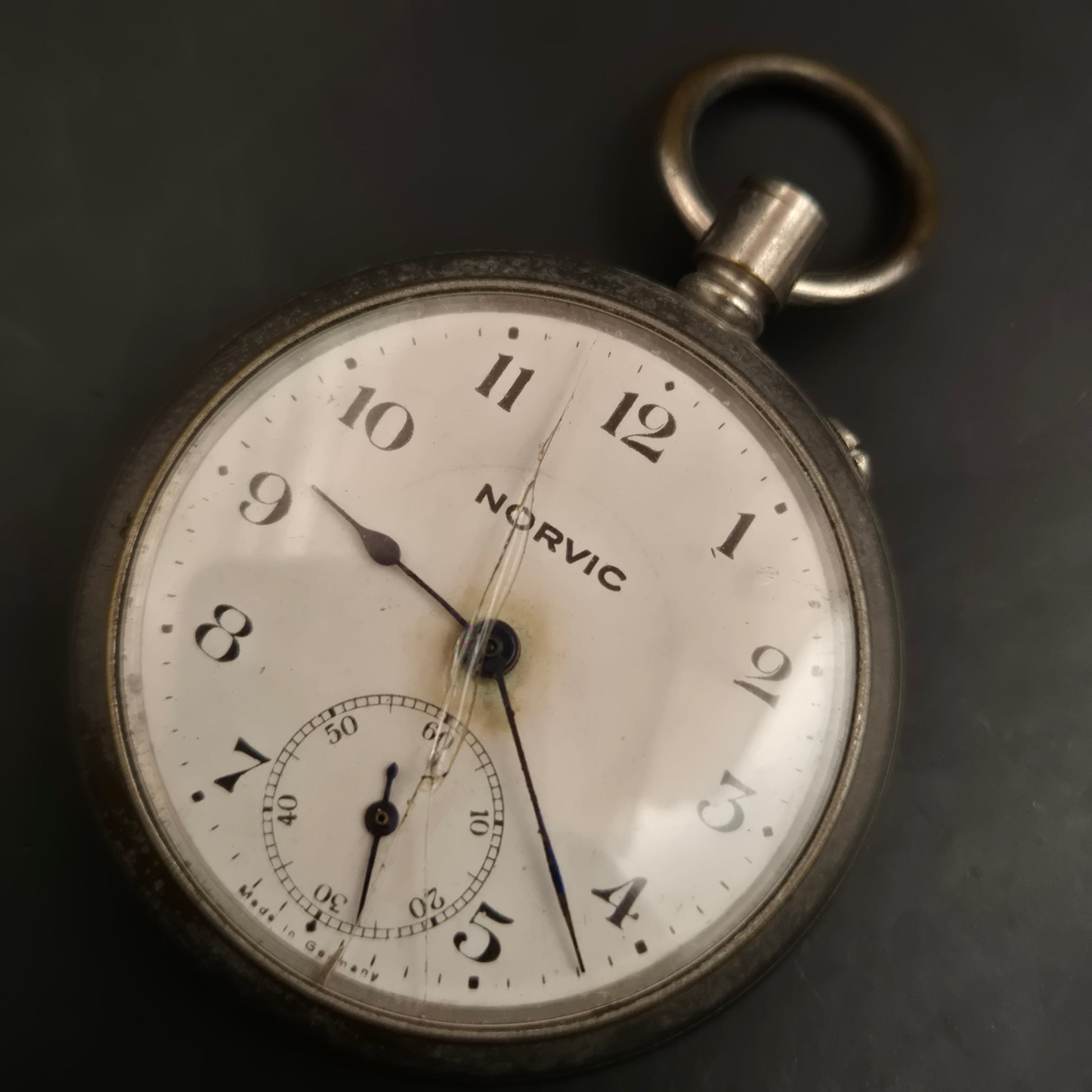 Vintage NORVIC Taschenuhr, defekt - für Ersatzteile - Bild 9