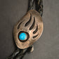Vintage Bolo Tie mit Bärenpfoten-Design und Türkis – Western-Stil - Bild 4