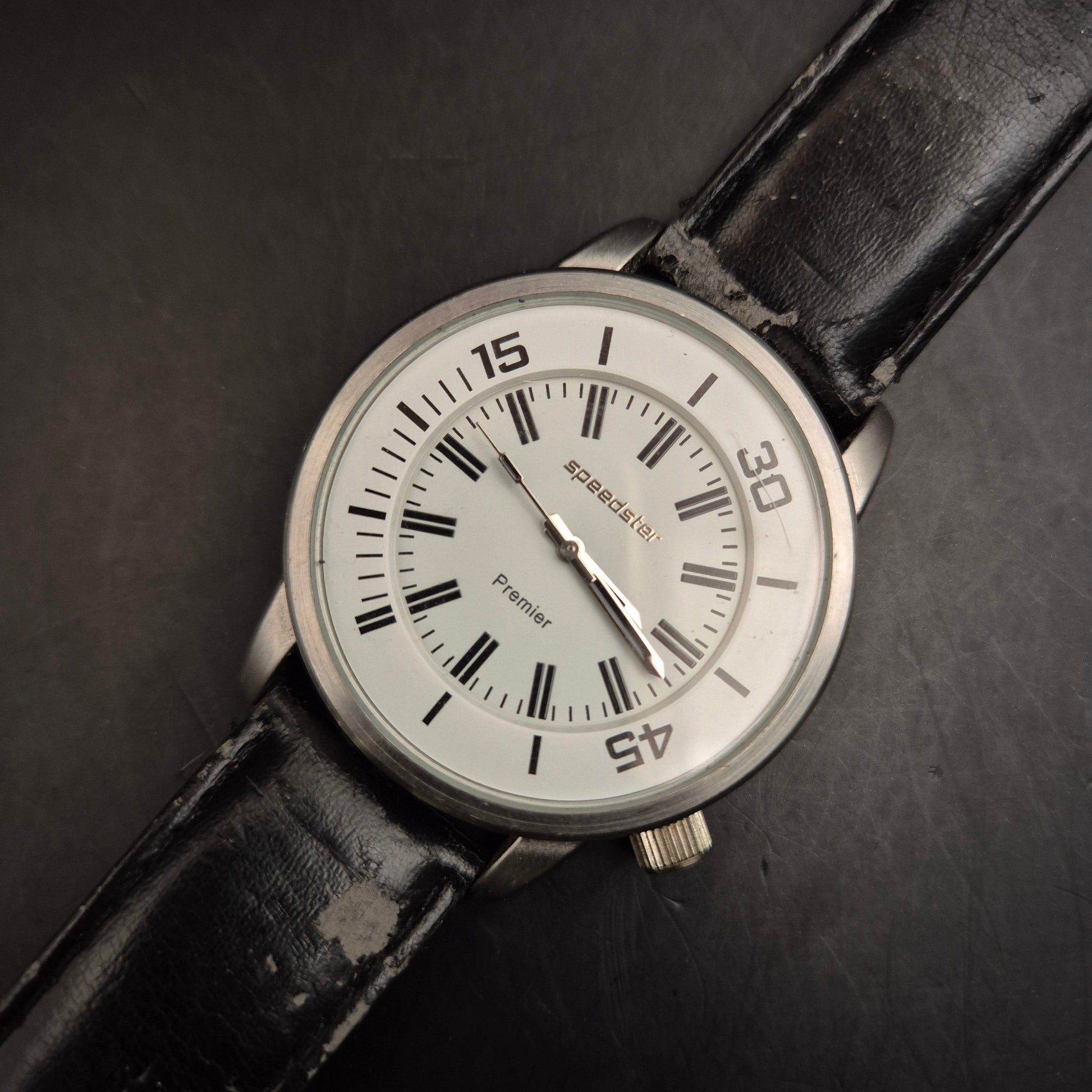 Speedster Premier Armbanduhr - Vintage Quarz Uhr mit Lederband