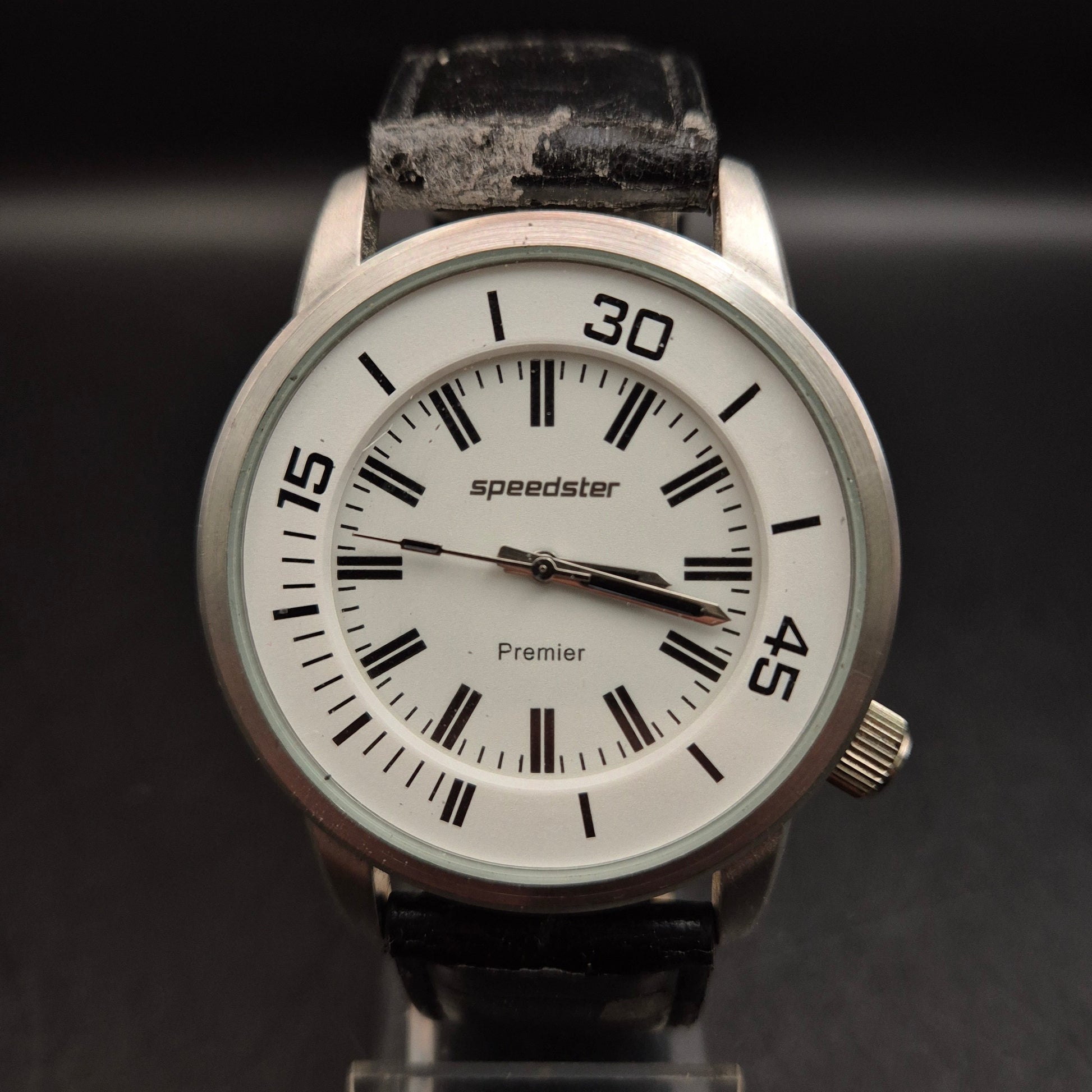 Speedster Premier Armbanduhr - Vintage Quarz Uhr mit Lederband - Bild 5