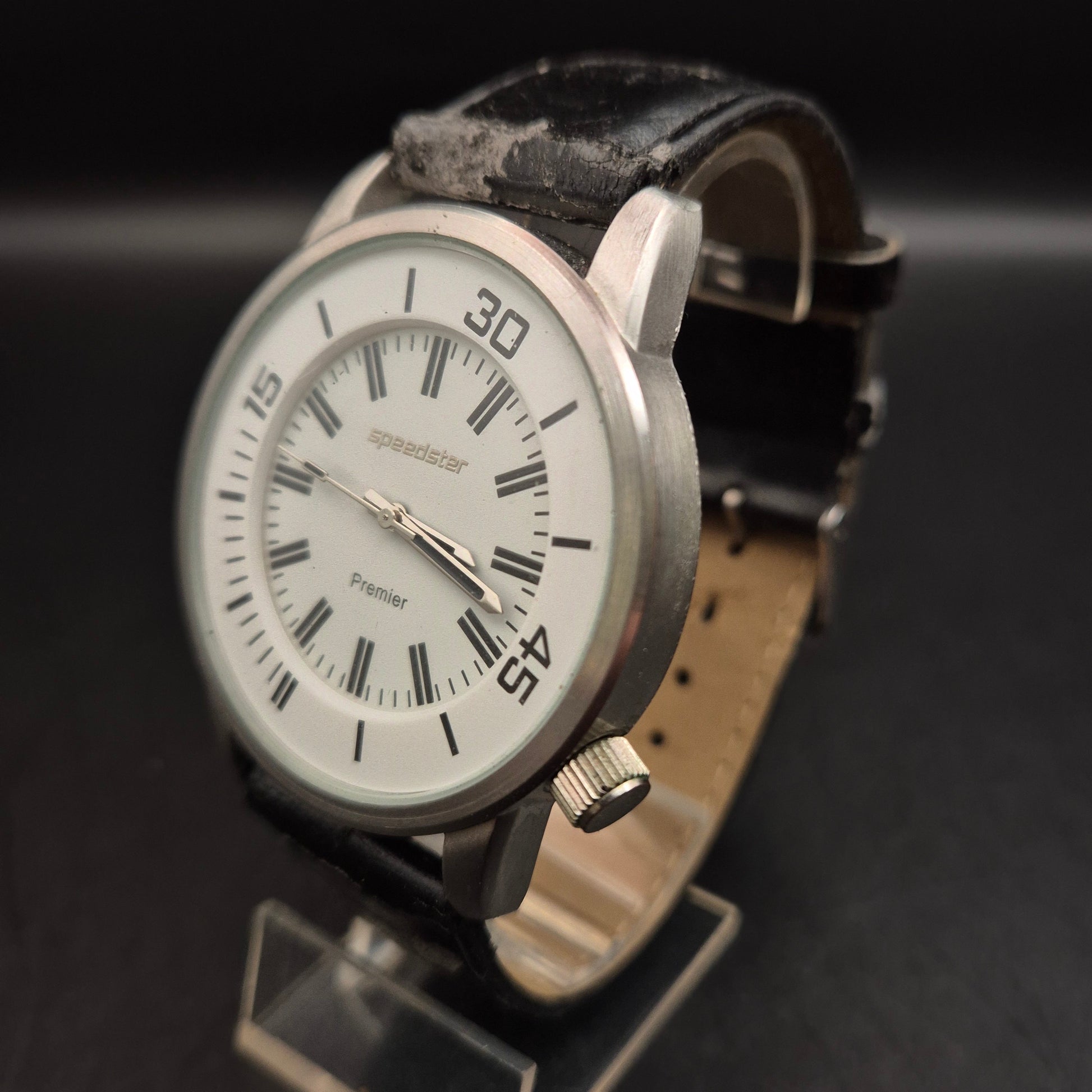 Speedster Premier Armbanduhr - Vintage Quarz Uhr mit Lederband - Bild 6