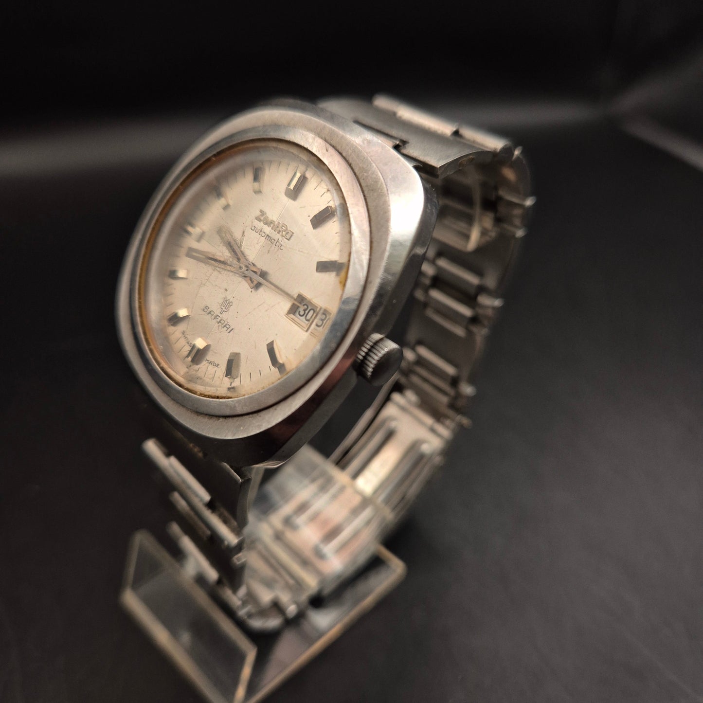 Vintage ZenRa Safari Automatic Herrenuhr – Defekt (FES4774) - Bild 3