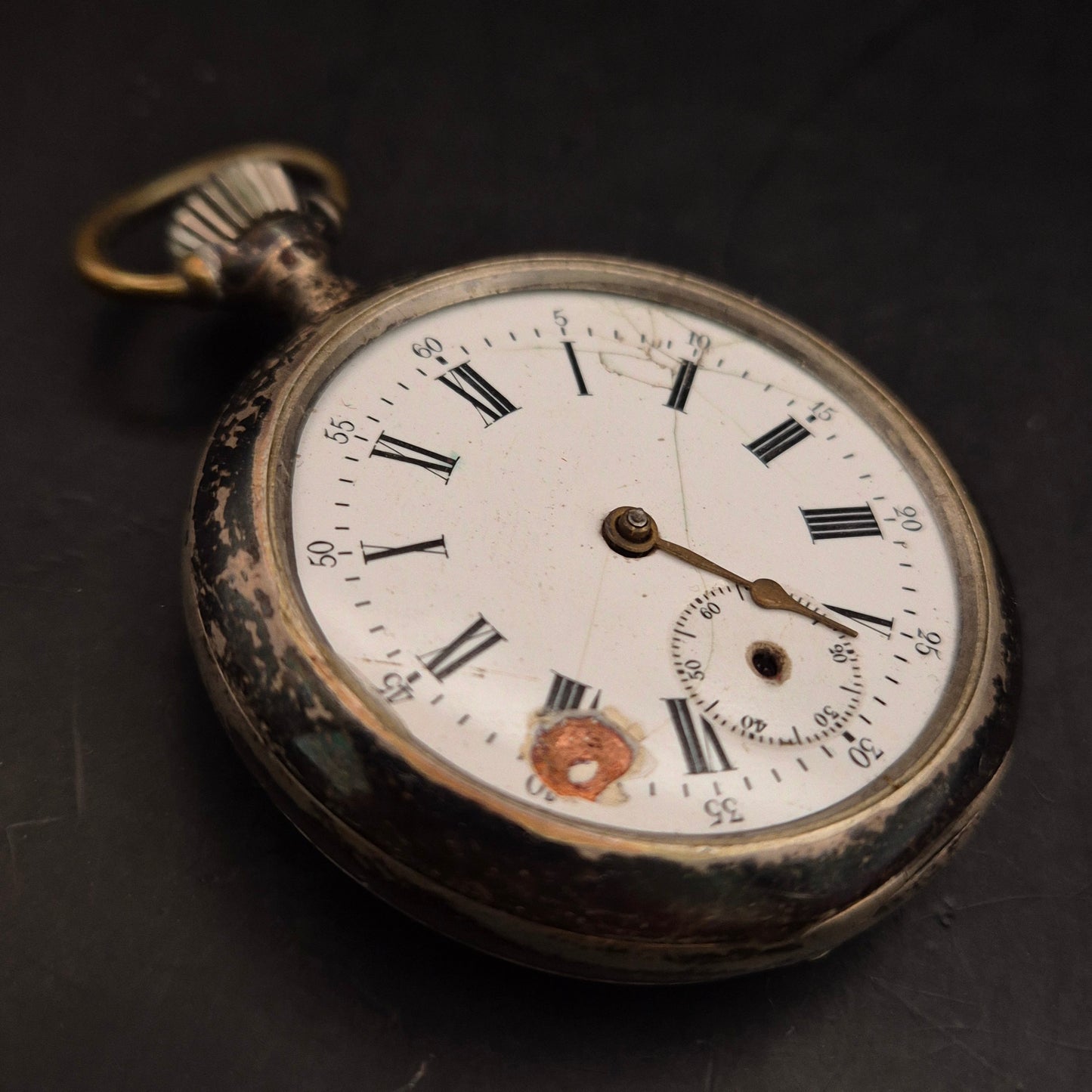 Antike mechanische Taschenuhr – Vintage Sammlerstück mit Patina - Bild 5