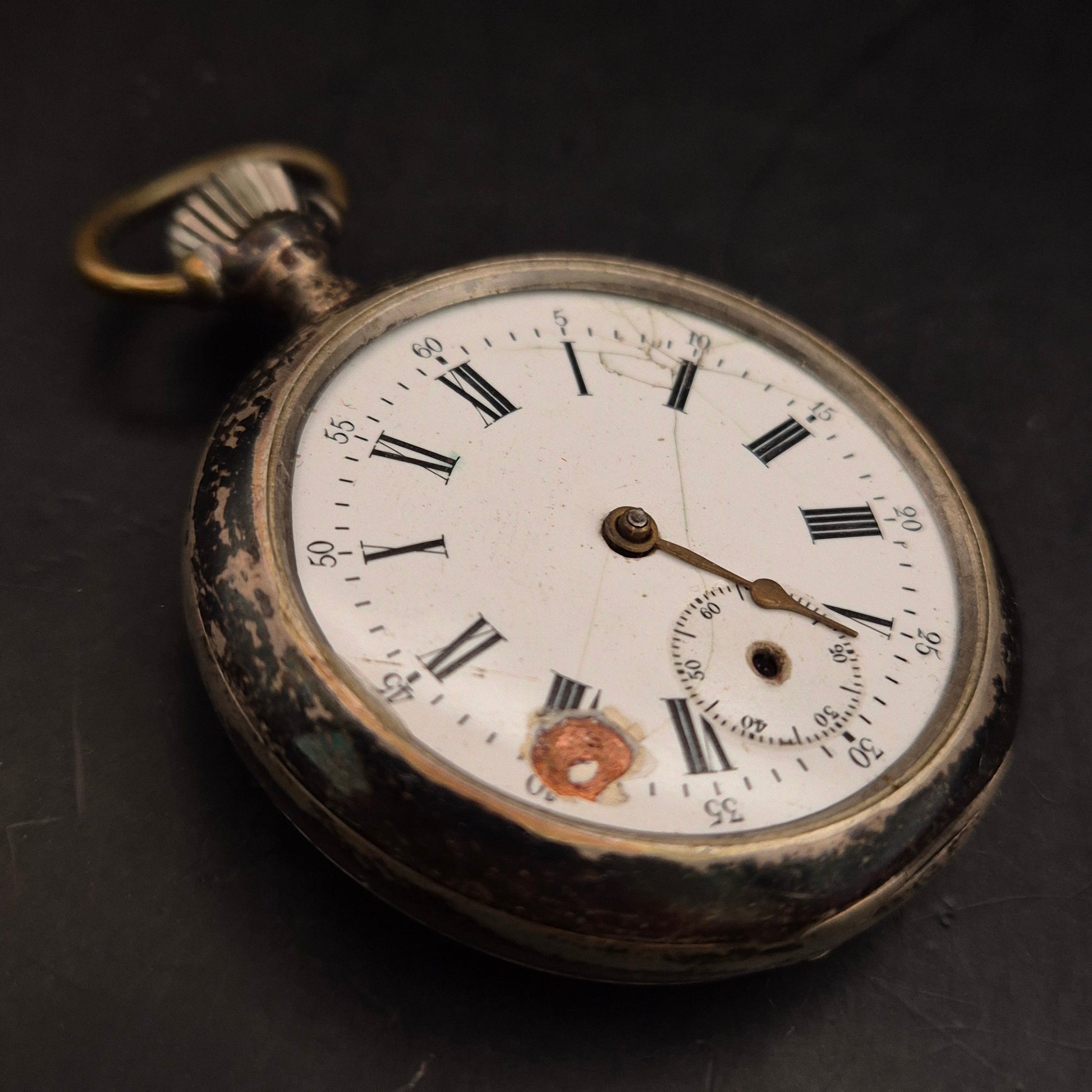 Antike mechanische Taschenuhr – Vintage Sammlerstück mit Patina - Bild 5