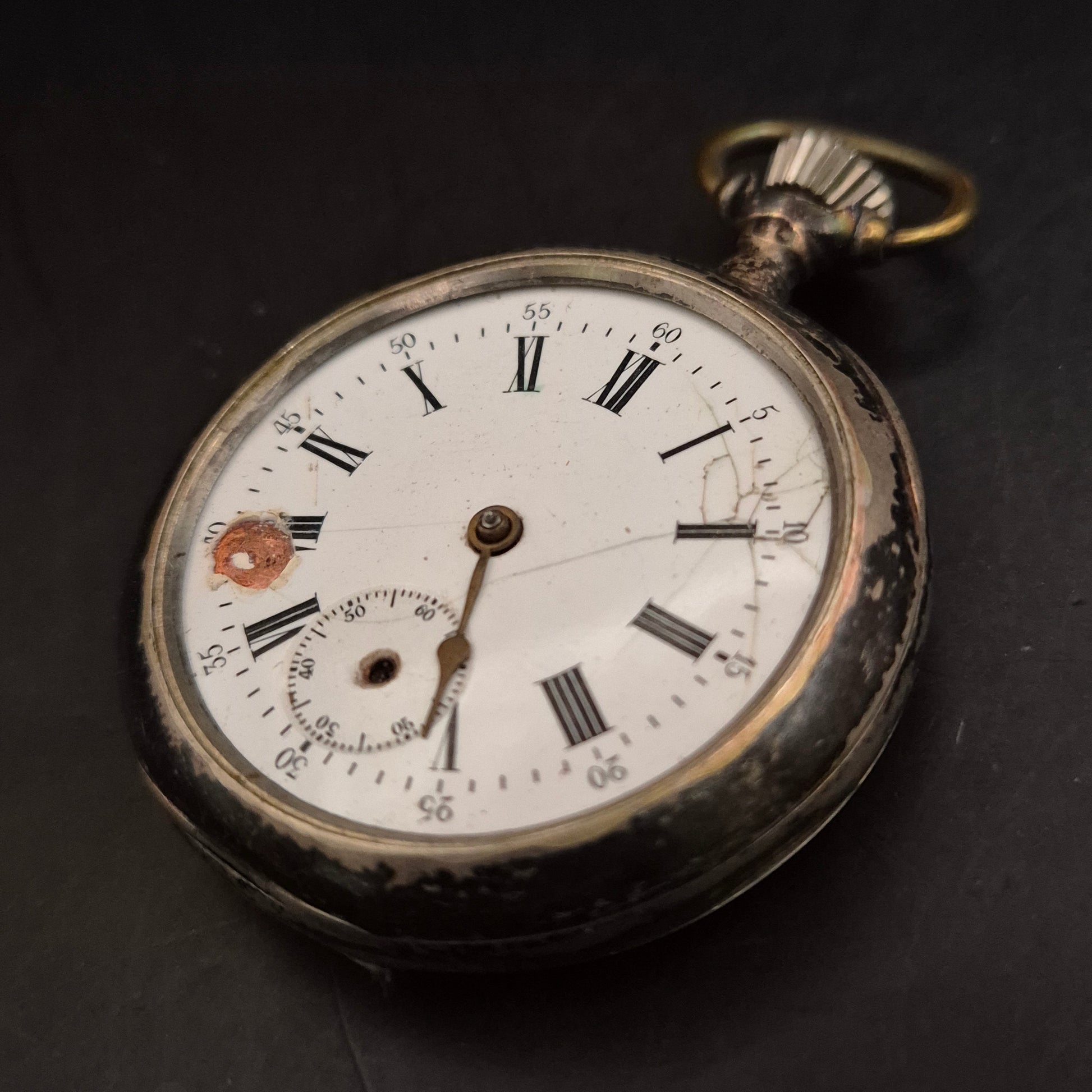 Antike mechanische Taschenuhr – Vintage Sammlerstück mit Patina - Bild 7