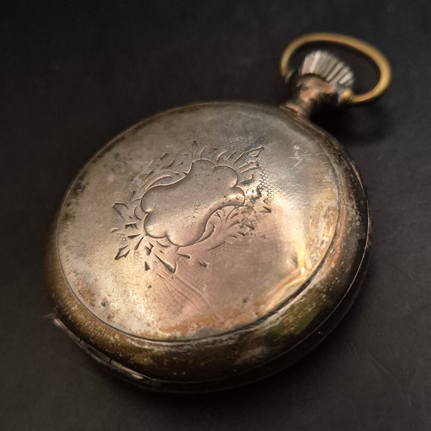 Antike mechanische Taschenuhr – Vintage Sammlerstück mit Patina - Bild 8