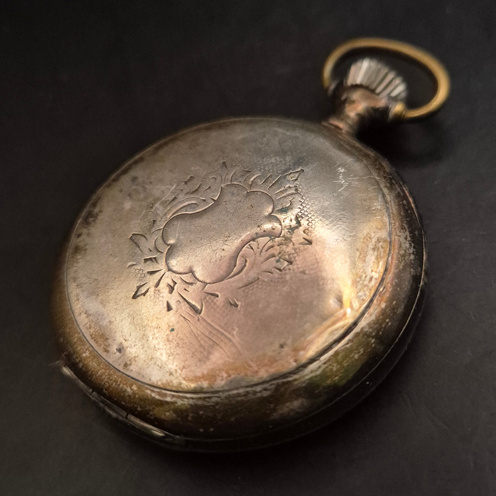 Antike mechanische Taschenuhr – Vintage Sammlerstück mit Patina - Bild 8