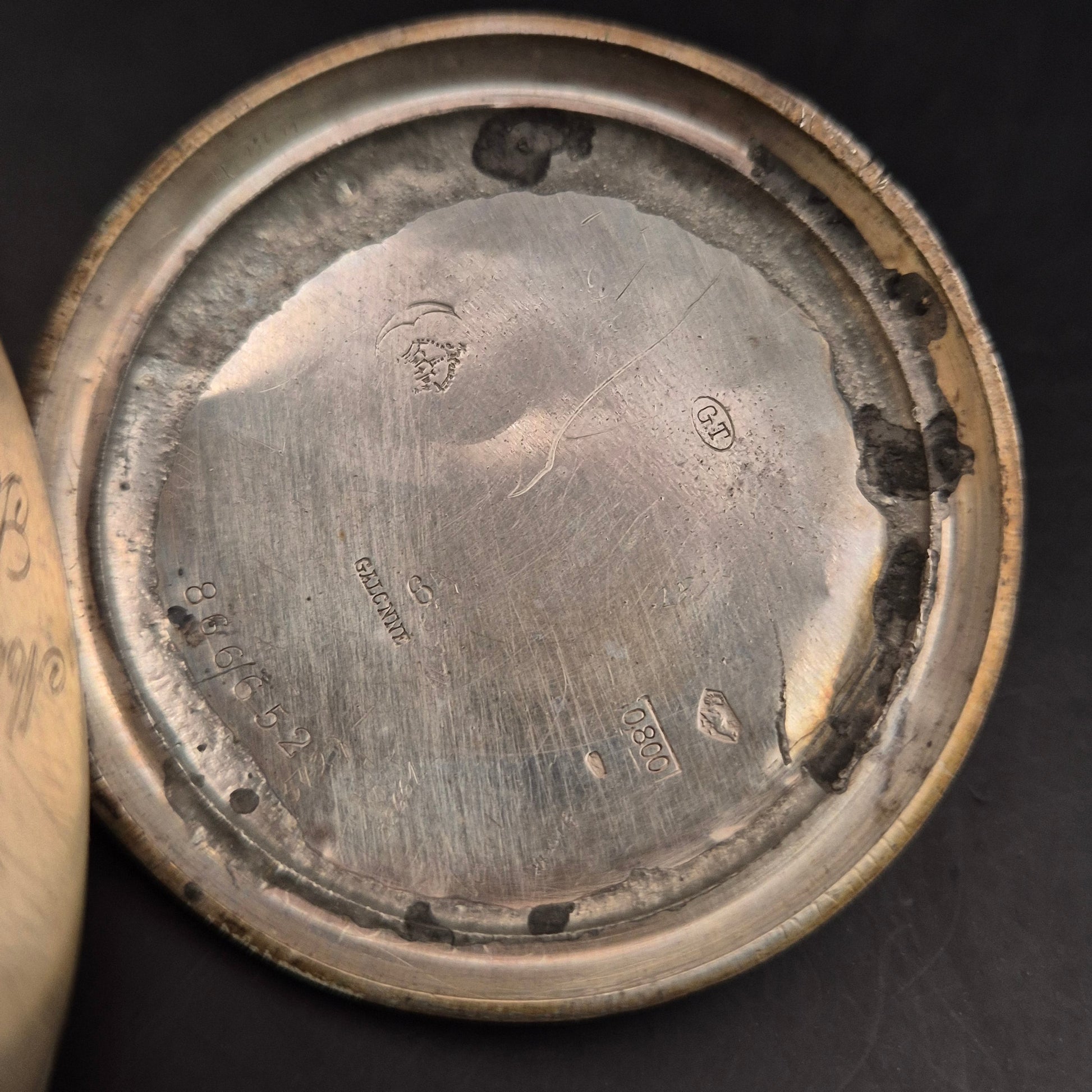 Antike mechanische Taschenuhr – Vintage Sammlerstück mit Patina - Bild 10