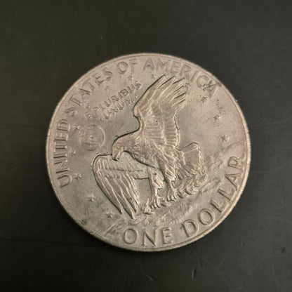 Vintage US Eisenhower One Dollar Münze mit Adler Motiv