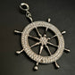 Funkelnder Schiffsrad-Charm Anhänger mit Strass Maritimes Design - Bild 4