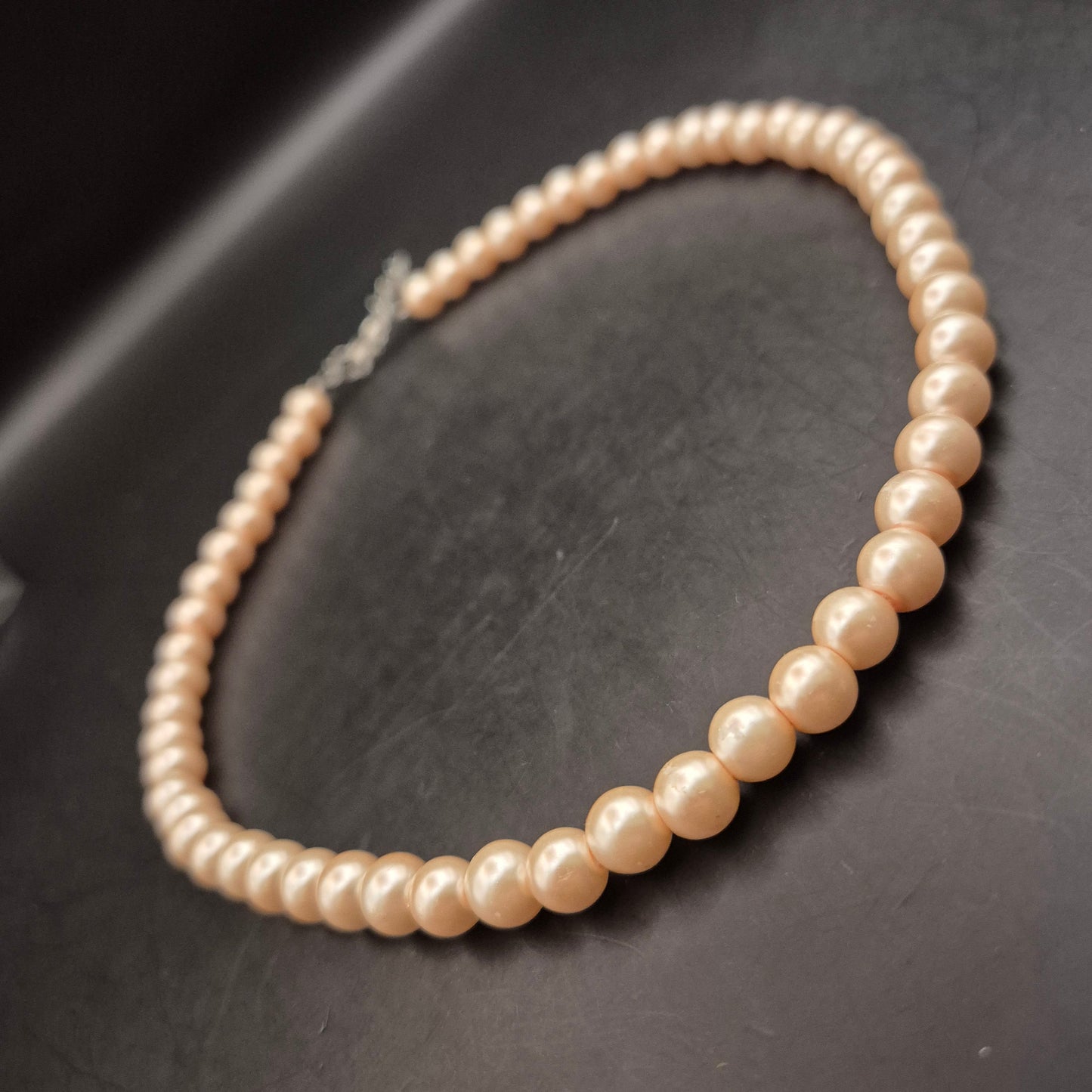Elegante Vintage Perlenkette Rosé - Klassischer Chic