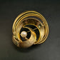 Elegante Vintage Brosche Goldfarben mit Perle, Spiral-Design - Bild 2
