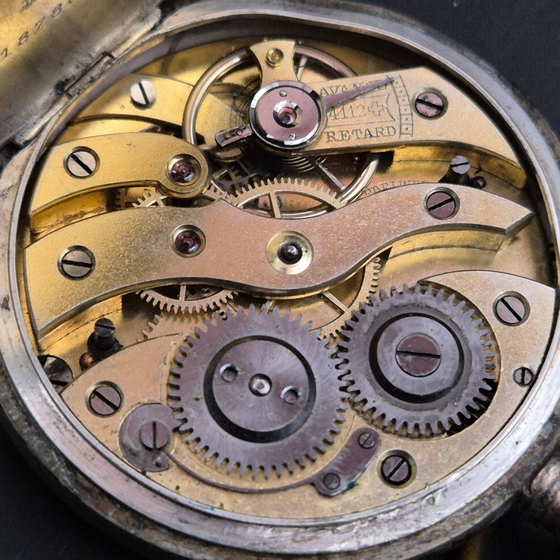 Vintage Taschenuhr Gehäuse & Zifferblatt – Defekt für Teile - Bild 4