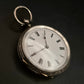 Vintage Taschenuhr Silberfarben mit römischen Ziffern – FES4826 - Bild 5