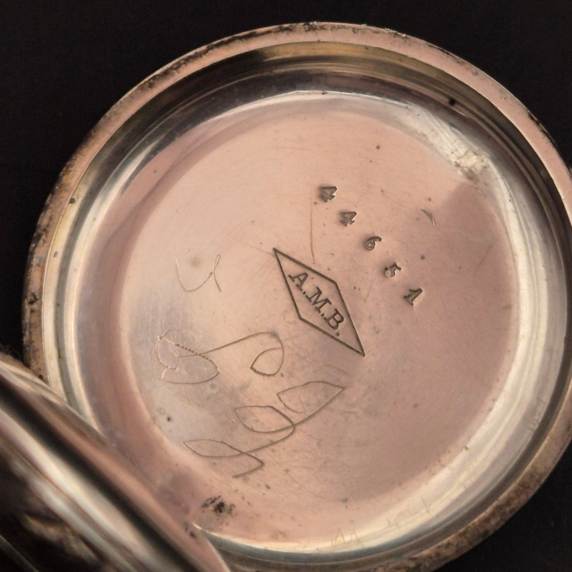 Vintage Taschenuhr Silberfarben mit römischen Ziffern – FES4826 - Bild 3