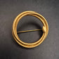 Zeitlose Vintage Brosche Goldfarben – Elegantes Kreis-Design - Bild 3