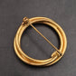 Zeitlose Vintage Brosche Goldfarben – Elegantes Kreis-Design - Bild 6