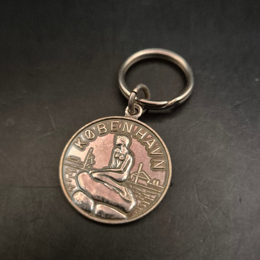 Vintage Schlüsselanhänger Kopenhagen – Die Kleine Meerjungfrau