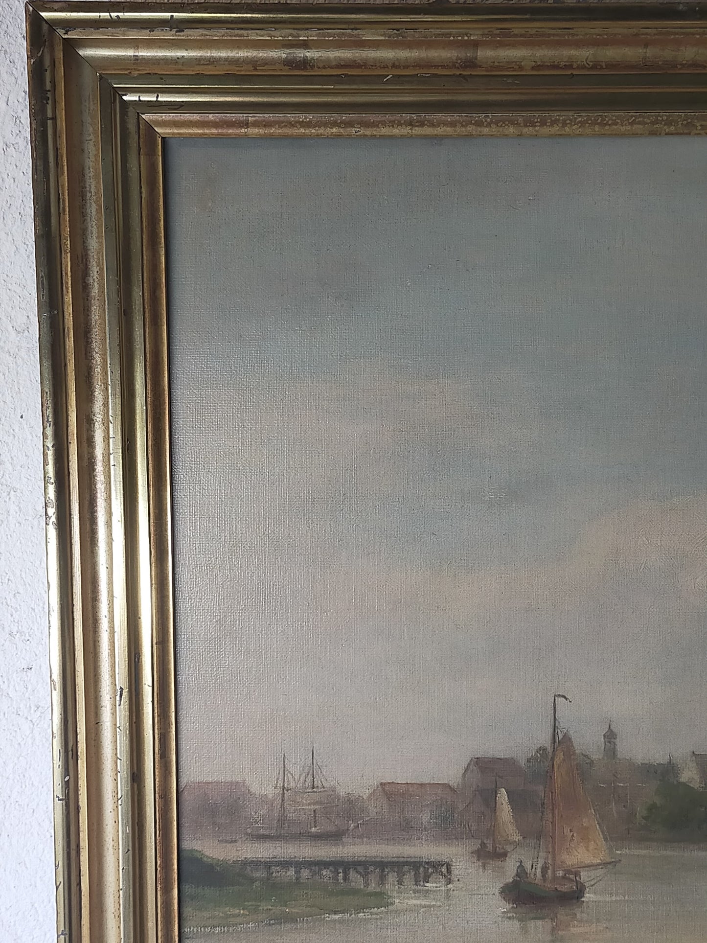 Historische Hafenszene von Rudolf Garrels 1675–1750 Authentische Signatur