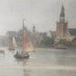 Historische Hafenszene von Rudolf Garrels 1675–1750 Authentische Signatur
