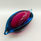 Edles Murano Glas Objekt Blau Pink – Handgefertigte Design Skulptur