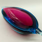 Edles Murano Glas Objekt Blau Pink – Handgefertigte Design Skulptur