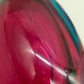 Edles Murano Glas Objekt Blau Pink – Handgefertigte Design Skulptur