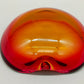 Vintage Murano Glas Aschenbecher Rot Orange Grün