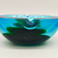 Vintage Murano Glas Aschenbecher Blau Grün – Massiv & Dekorativ
